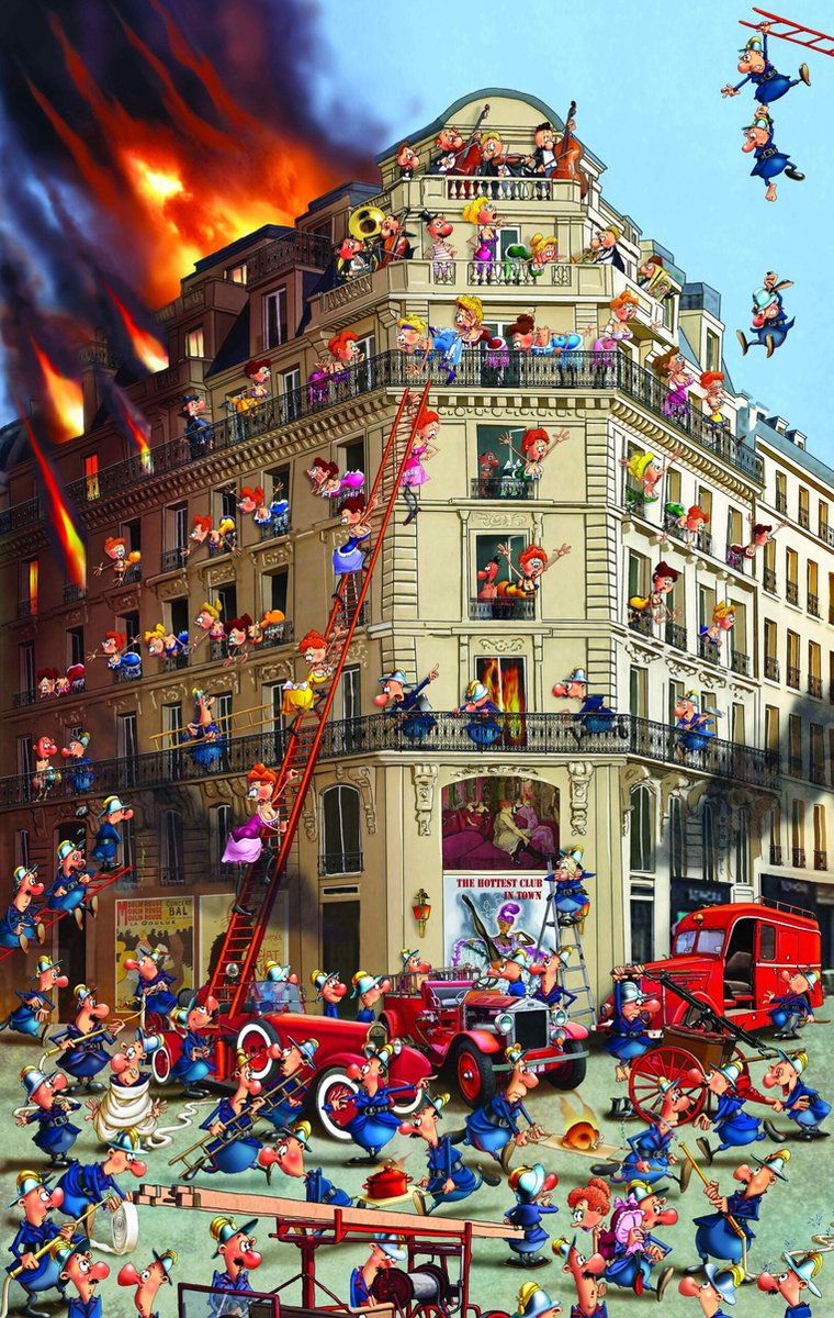 Piatnik kunst puzzel francois ruyer - brandweer 1000 stukjes