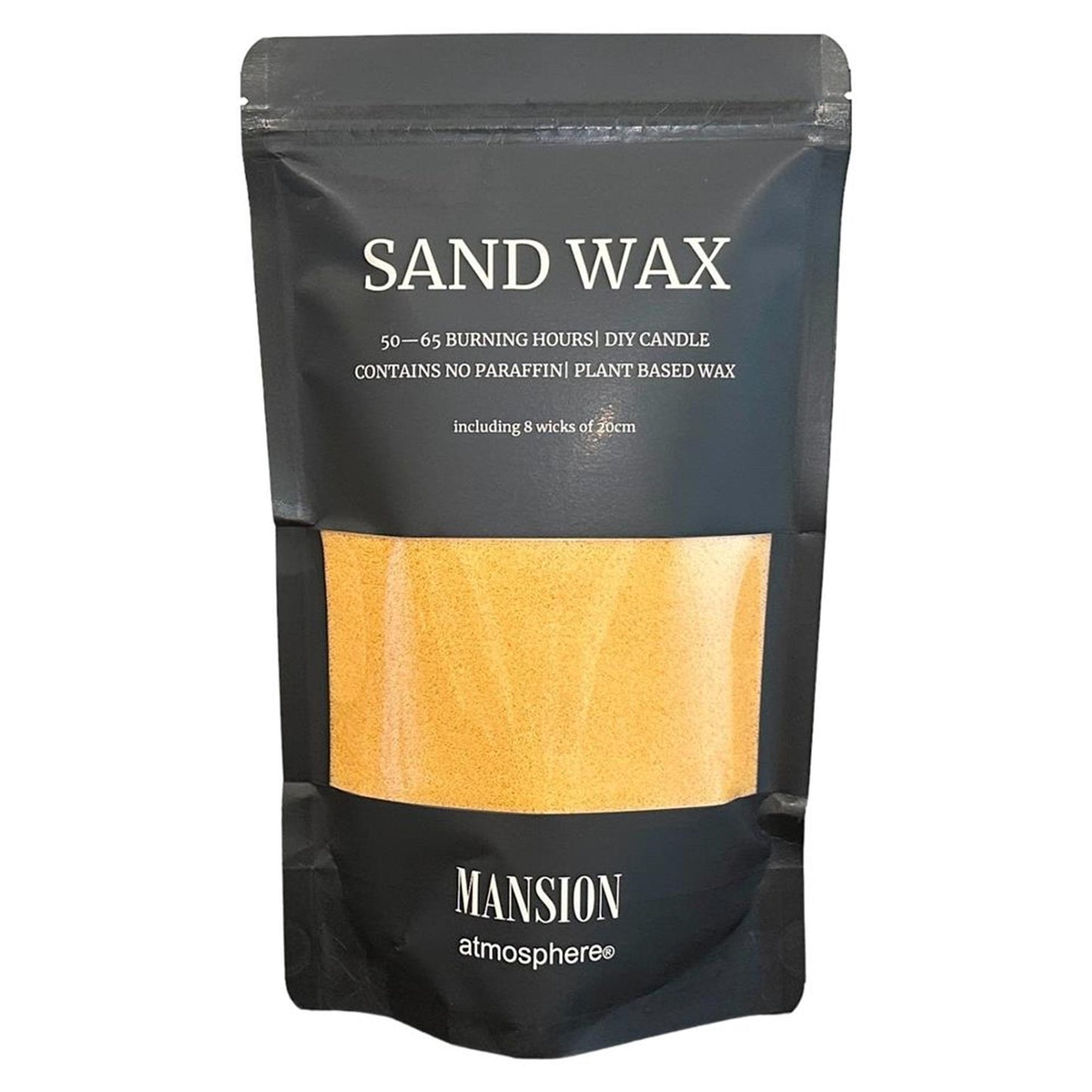 Cosydecor mansion atmosphere sand wax beige 500g ziplock zak met 8 lonten