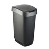Rotho twist afvalbak 50l zwart