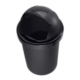 Rotho roll bob afvalemmer 30l zwart - afbeelding 1