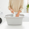 Rotho wasmand 25 liter flowers grey | 2 stuks
