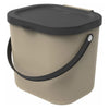 Rotho albula afvalscheiders - gft afvalbak - 6l - cappuccino