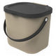 Rotho albula afvalscheiders - gft afvalbak - 6l - cappuccino