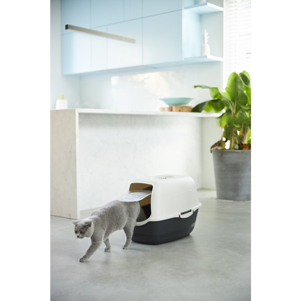 Rotho bailey kattenbak eco zwart zand