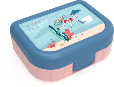 Rotho lunchbox to go memory kids 1 liter kids explorer girls 166x133x61mm