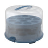 Rotho fresh taartdoos xl + cupcake-houders 35.5x34.5x26 cm horizon blauw transparant