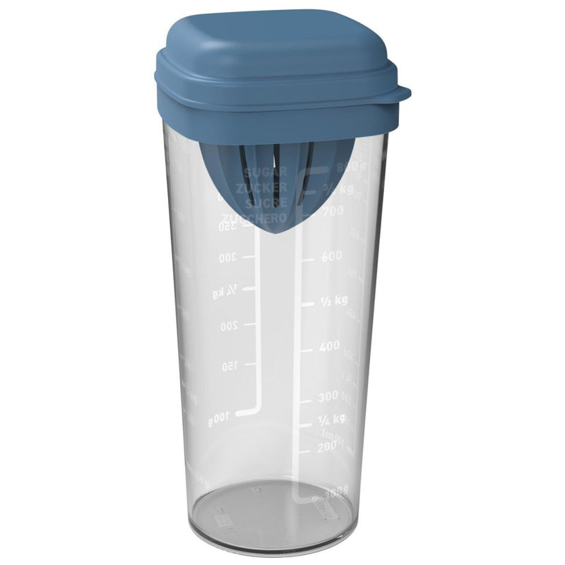 Rotho loft shaker met pers 1l horizon blauw transparant