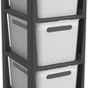 Rotho brisen design ladekast 3x16l wit