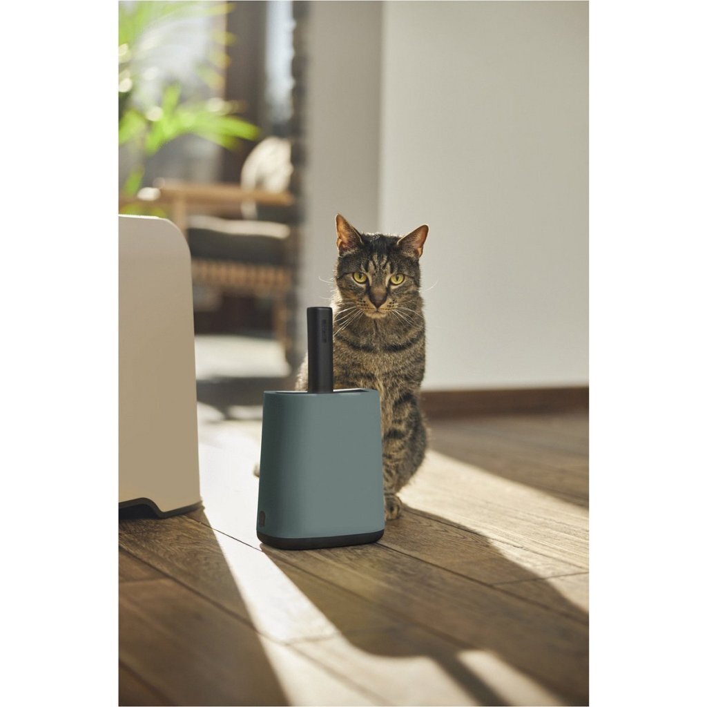 Rotho mypet cleaning set 16.2x9.1x29 cm - kattenbak - groen antraciet
