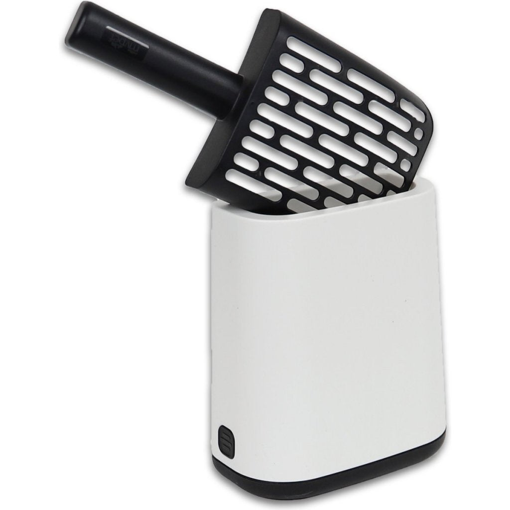 Rotho biala kattenbakschep + zakjes en houders wit