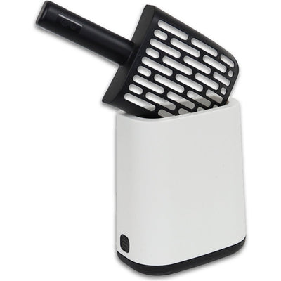 Rotho biala kattenbakschep + zakjes en houders wit