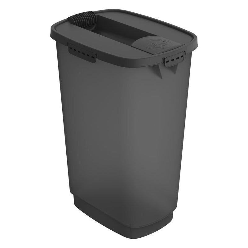 Rotho cody pet food container 50l antraciet transparant