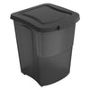 Rotho archie pet food container 38l antraciet transparant