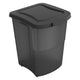 Rotho archie pet food container 38l antraciet transparant