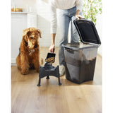 Rotho archie pet food container 38l antraciet transparant - afbeelding 2