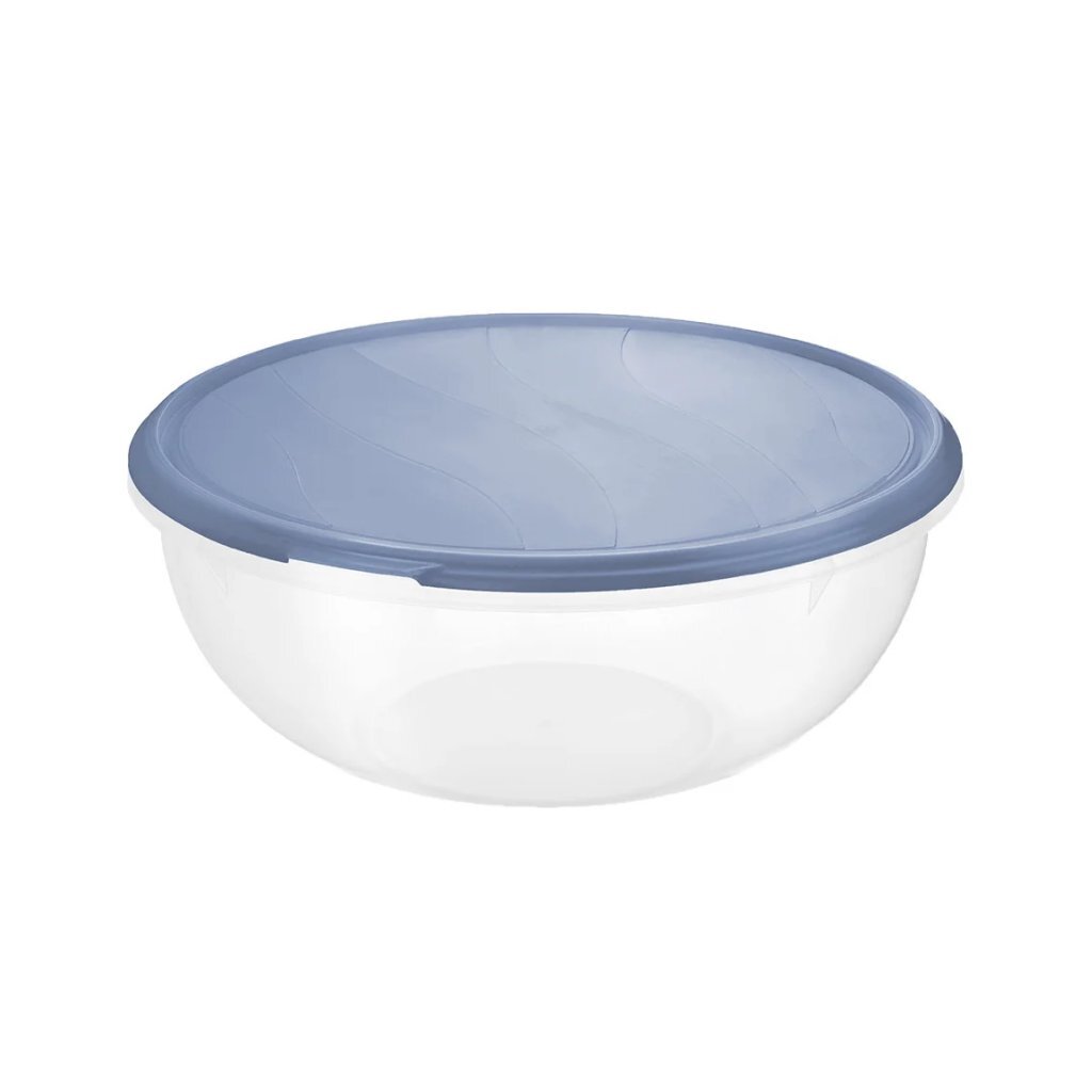 Rotho rondo koelkast bewaardoos rond 6l horizon blauw transparant
