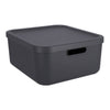 Rotho albula decoratie opbergbox 20l antraciet