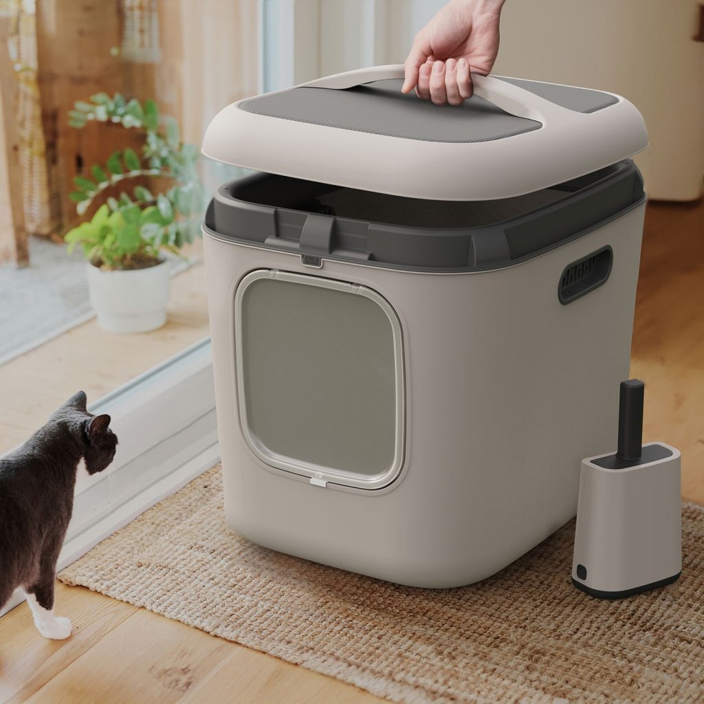 Rotho mypet kattenbak biala xl 62x50x58 cm - kattentoilet - wit