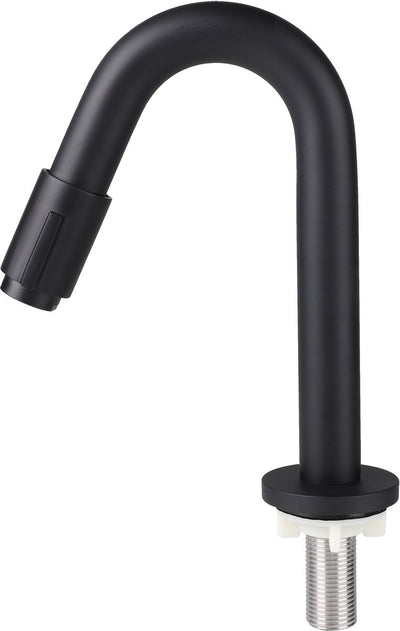 Differnz fonteinkraan gebogen 19cm mat zwart