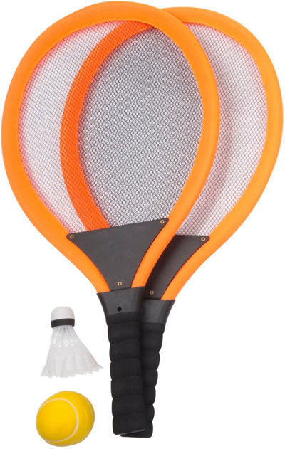 Eddy toys racket set met bal shuttle - assorti