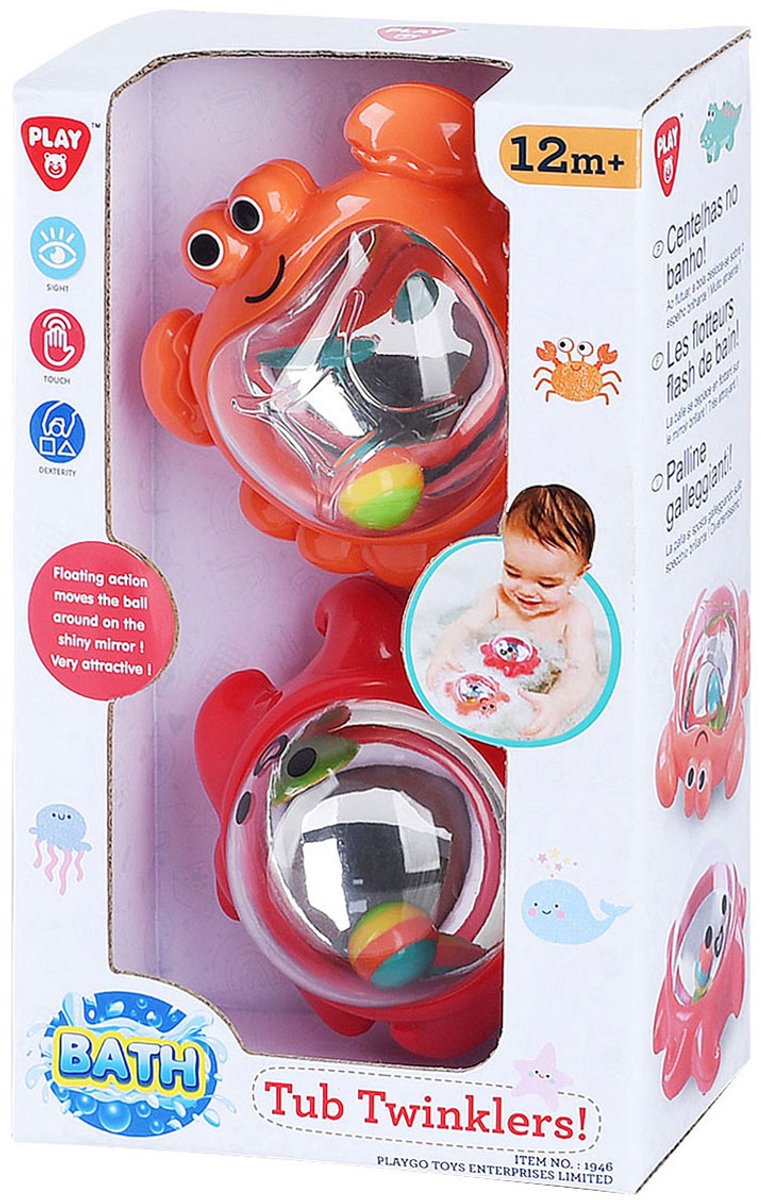 Playgo badspeelgoed tub twinklers - krab en octopus - 2st.