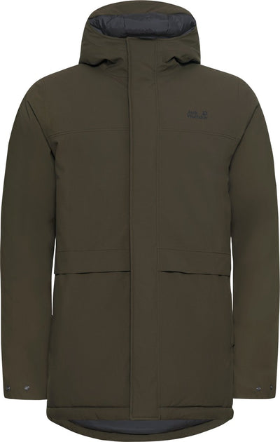 Jack wolfskin cold camp coat m heren outdoorjas - obsidian moss