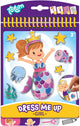 Totum dress me up sticker aankleed- en kleurboekje vakantieboekje meisjes 24 delig - educatief speelgoed junior vanaf 3 jaar stickeren en kleuren -