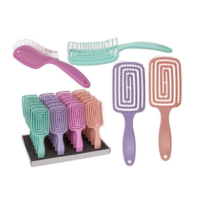 Out of the blue flexibele haarborstel 23x10x2,5cm