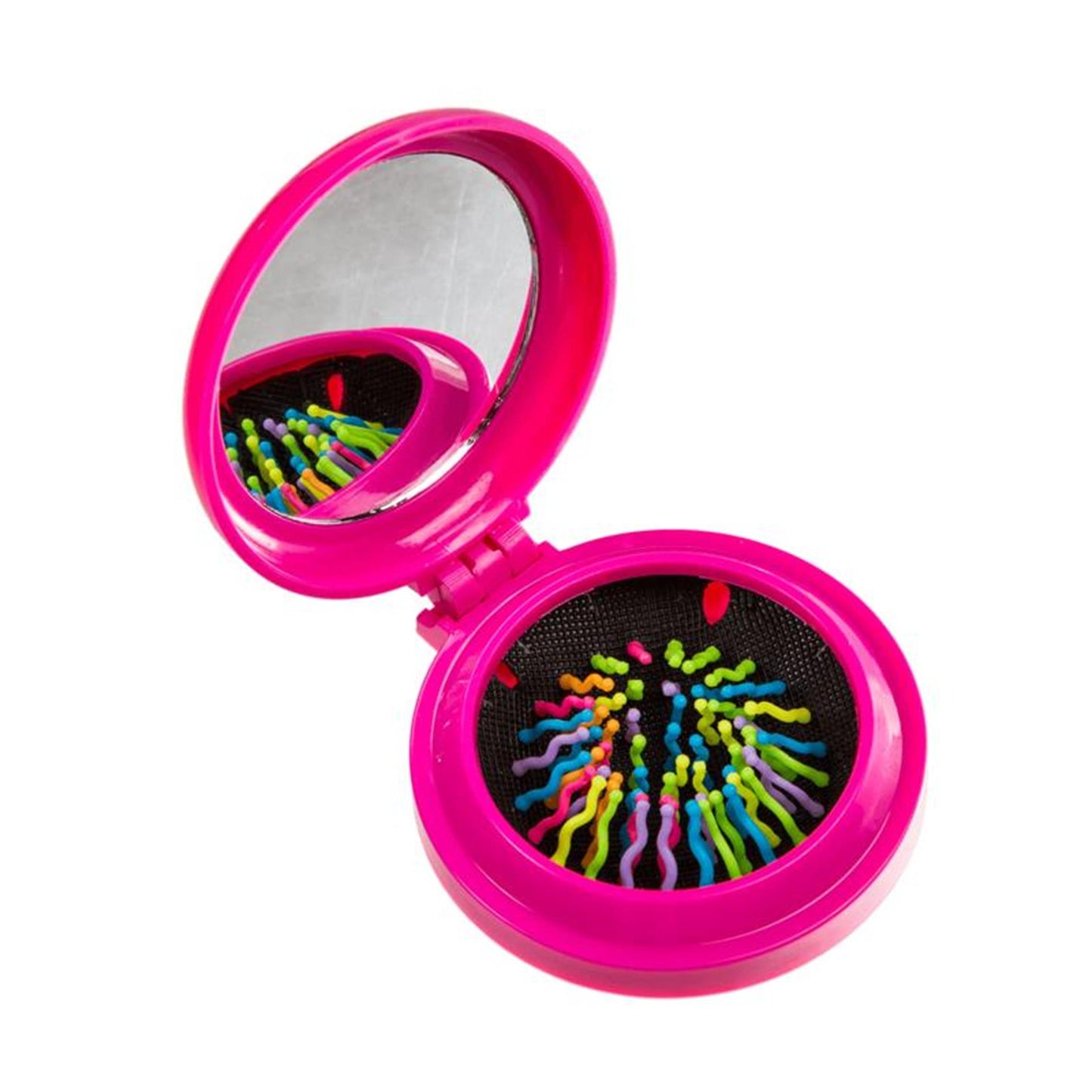 Out of the blue zakspiegeltje met haarborstel ø7cm