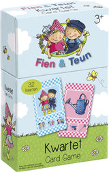 Bambolino fien teun kwartet - boerderij thema, educatief spel cadeautip - 32 kaarten, 8 kwartetten - vanaf 3 jaar - toys - afbeelding 1