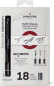 Sheaffer kalliegrafieset - zwart - penpunten f m b - sf-93402