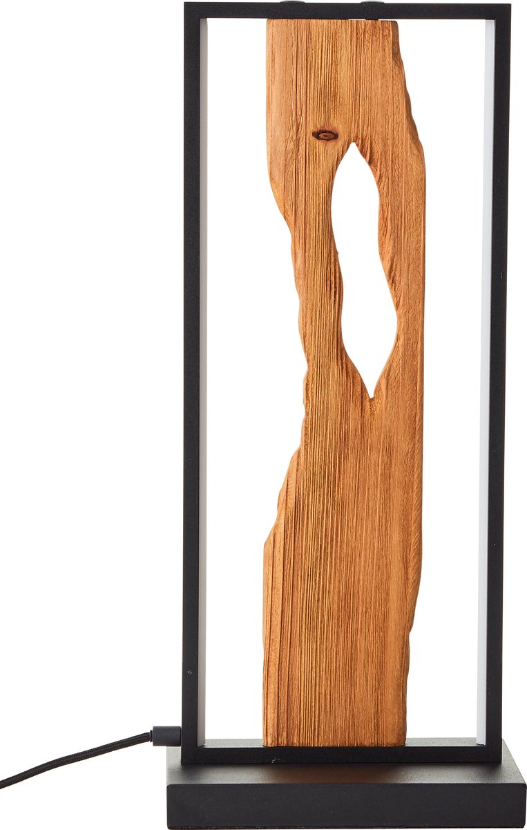 Brilliant chaumont - tafellamp - led 10w 3000k - zwart hout