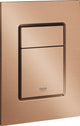 Grohe skate cosmopolitan s bedieningspaneel toilet - verticaal - dual flush - geborsteld warm sunset (mat brons) - slank formaat