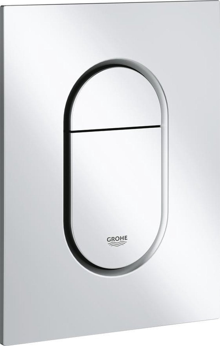 Grohe arena cosmopolitan s bedieningspaneel toilet - dual flush - mat chroom