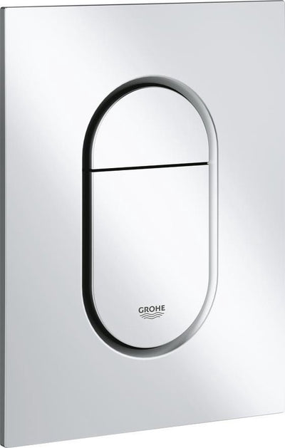 Grohe arena cosmopolitan s bedieningspaneel toilet - dual flush - mat chroom
