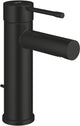 Grohe essence new s-size wastafelmengkraan – met trekwaste – ecojoy – fastfixation plus – matte black