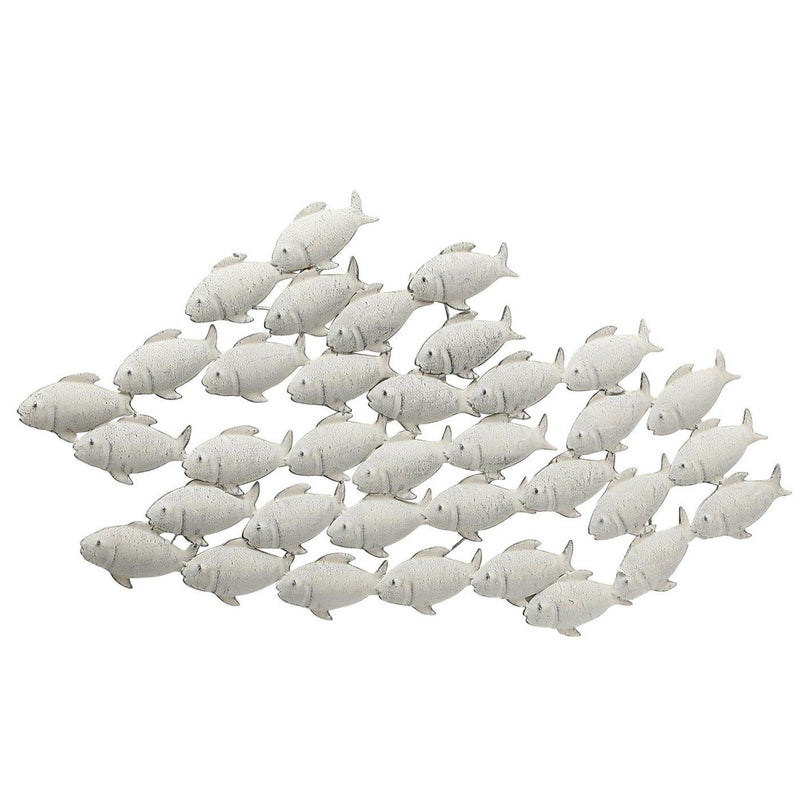 Boltze home wanddecoratie vissen metaal 97x53cm