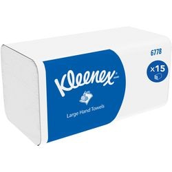 Handdoeken kleenex ultra interfolded 15 stuks wit
