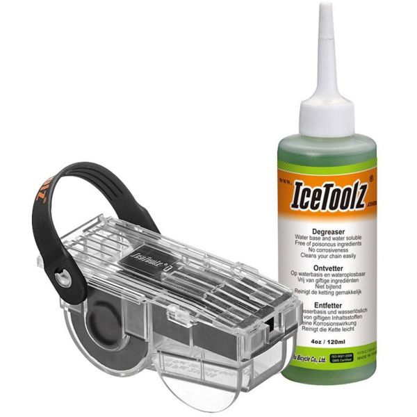 Kettingreiniger met ontvetter (120ml) IceToolz 240C212 (set)
