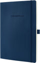 Sigel - notitieboek - conceptum pure - a5 - softcover - blauw - 194 pagina's - 80 grams - ruit - si-co326