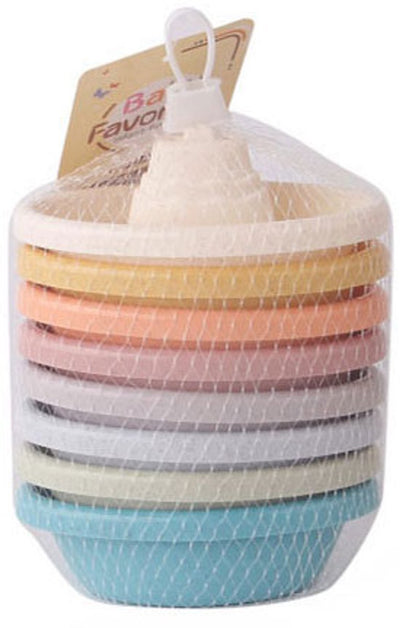 Lobbes speelgoed bv badbootjes pastel, 8dlg.