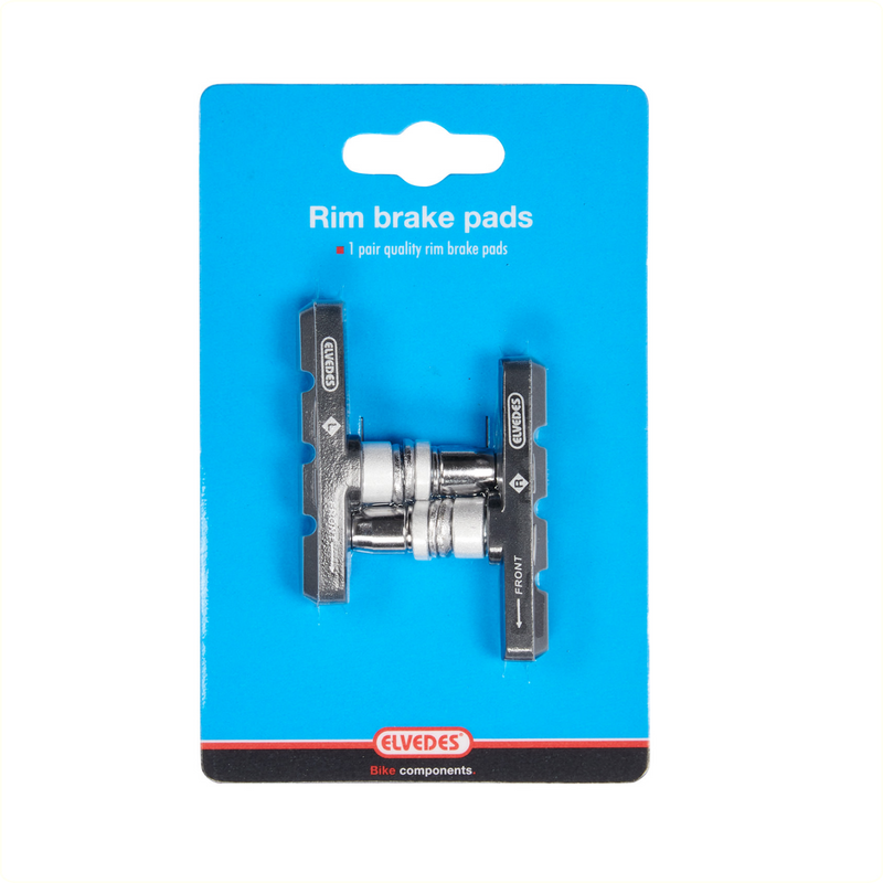 remblokken V-brake 60 x 14 mm zwart 2 stuks