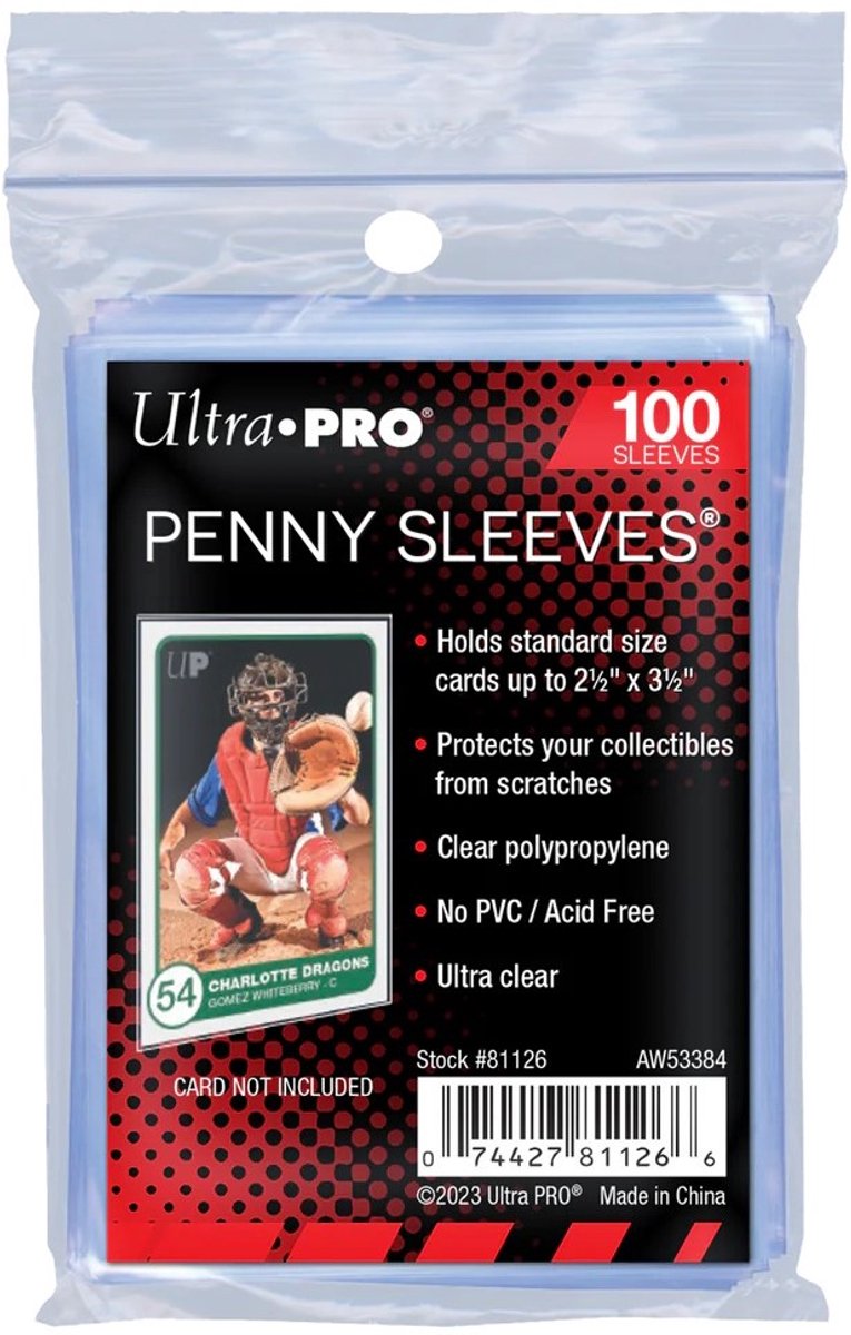 Ultra pro tcg sleeves - blanco clear - store safe (standard size) - tcg sleeves- penny sleeves