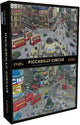 Gibsons - piccadilly circus through the decades (door bryan evans) - 1000 stukjes 49×68cm (b×h) - legpuzzel voor volwassenen