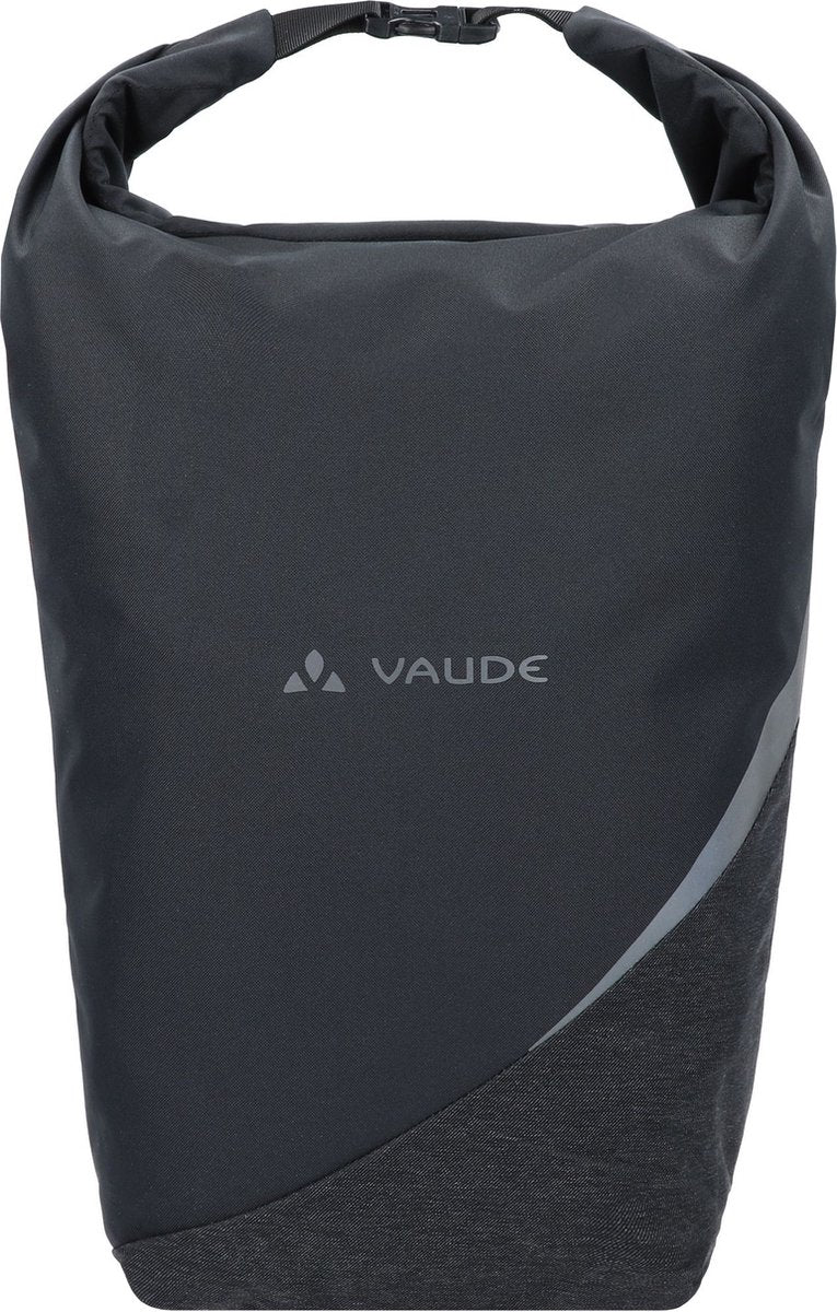 Vaude fietstas schoudertas met laptopvak road master urban double bike bag black zwart