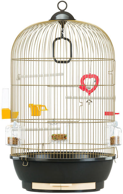 Ferplast diva antiek vogelkooi - bruin - 40 x 40 x 65 cm