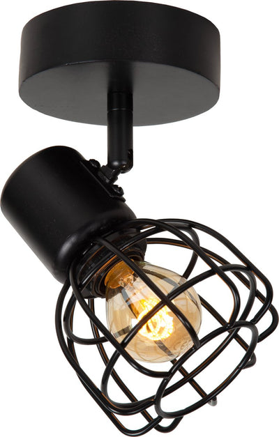 Lucide filox - plafondspot (plafondlamp) - ø 10 cm - 1xe14 - zwart