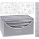 Home styling organza decoratiestof in winter dessin 36x200cm 2 assorti dessins