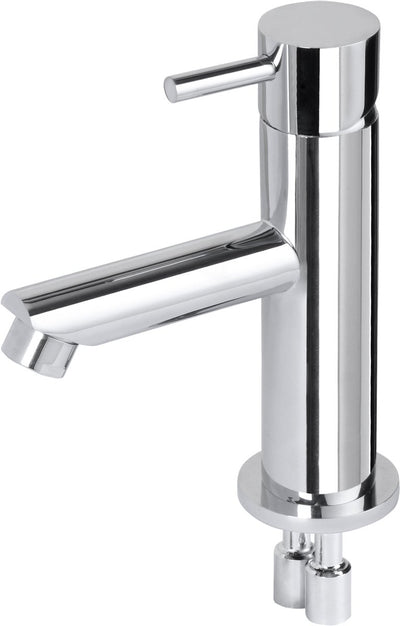Differnz wastafelkraan recht â€“ mengkraan â€“ koud en warm â€“ toiletkraan â€“ chroom