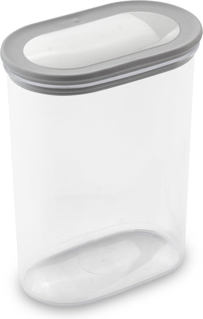 Curver dry grand chef – stapelbare voorraadbus met deksel – 1600 ml – transparant grijs